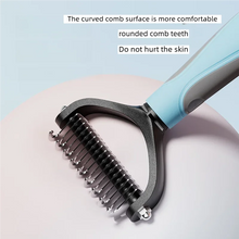Load image into Gallery viewer, Pet Deshedding Brush Double Sided Pet Grooming Tool for Shedding and Dematting - Stainless Steel Dog Comb with Effective Results
