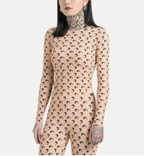Load image into Gallery viewer, Women Jumpsuit Y2K Streetwear Moon Print Jumpsuit Elastic Long Sleeve Round Neck Autumn Sexy Fashion Bodysuit
