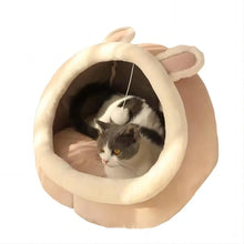 Load image into Gallery viewer, Pet Tent Cave Bed for Cats Small Dogs Self-Warming Cat Tent Bed Cat Hut Comfortable Pet Sleeping Bed Foldable Removable Washable
