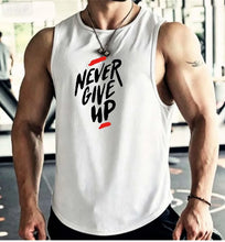 Load image into Gallery viewer, Men's Summer Fitness Muscle Sports Tank Top Breathable Moisture Wicking Loose Sleeveless Quick Dry Training T-Shirt Letter Print
