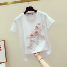 Load image into Gallery viewer, Summer Women T shirts Short Sleeve Basic Shirts Korean Style WOmen Tops Tees
