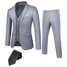 Load image into Gallery viewer, Men’s Regular-Fit Formal Suit Set – Tuxedo Jacket &amp; Trousers
