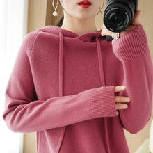 Load image into Gallery viewer, Soft Knit Hooded Pullover Sweater
