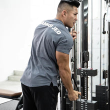 Load image into Gallery viewer, Men's Gym T Shirts Quick Dry Short Sleeve Summer Sports T-shirt Elastic Fitness Workout Tops Casual Bodybuilding Athletic Tee
