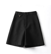 Load image into Gallery viewer, Suit Shorts Women's Summer New High-waist Slim Mid-pants A-line Wide-leg Pants
