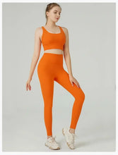 Load image into Gallery viewer, Women's Yoga Set Workout Set 2 Piece High Waist Yoga Leggings Sports Bra Gym Suit Activewear Sports Fitness Set Sports Suit
