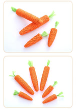Load image into Gallery viewer, Cat Toy Carrot Sound Pet Products Bite Resistant Paper Rope Scratcher Clean Teeth Interactive Play Cat Carrot Chew Toy for Cat
