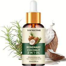 Load image into Gallery viewer, Rosemary Oil Hair Essential Coconut Oil Improve Hair Loss And Nourishes Strengthen Hair Roots Scalp Treatment Hair Care
