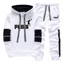 Load image into Gallery viewer, Printed Casual Tracksuit Hoodie Set
