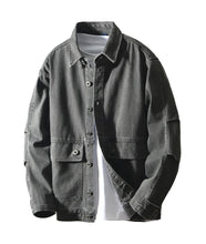 Load image into Gallery viewer, Vintage Cotton Cargo Shirt Jacket
