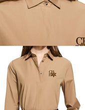 Load image into Gallery viewer, Embroidered Shirt Skirt Office Set
