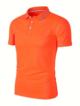 Load image into Gallery viewer, 2025 Hot Sale Men's Summer Casual Breathable Comfortable Polo Shirt Men's Solid Color High Quality Short Sleeve T-Shirt
