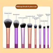 Load image into Gallery viewer, 8pcs Makeup Brush Kit Soft Synthetic Hair Make Up Brushes Foundation Blush Eyeshadow Cosmetic Makeup Tools
