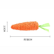 Load image into Gallery viewer, Cat Toy Carrot Sound Pet Products Bite Resistant Paper Rope Scratcher Clean Teeth Interactive Play Cat Carrot Chew Toy for Cat

