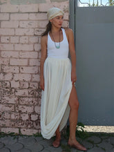 Load image into Gallery viewer, Irregular Skirt for Women Spring Summer New Elegant Street Style Skirt Women's Fashion Loose Ruched Draped Side Split Maxi Skirt
