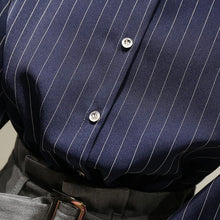 Load image into Gallery viewer, Vintage Striped Loose Shirt Women
