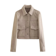 Load image into Gallery viewer, HH Jackets For Womens Autumn Fashion Solid Front Pockets Button Long Sleeve Jacket Elegant Woman Casual Outerwear Coat
