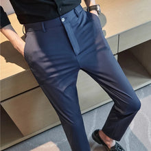 Load image into Gallery viewer, 29-42 Men's Summer Pants Thin Straight Stretch Casual Pants with No Trace No Ironing Fabric Silky and Cool Feeling
