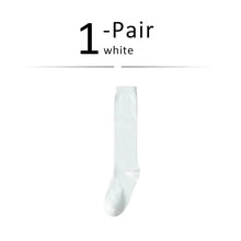 Load image into Gallery viewer, Solid Cotton Thigh High Socks
