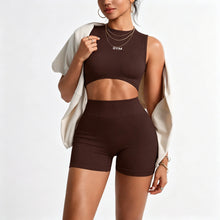 Load image into Gallery viewer, LEOSOXS 2pcs Seamless Yoga Set Gym Clothes Athletic Wear Yoga Suits Women Fitness Set Tracksuits Sports Bra Leggings Sportswear

