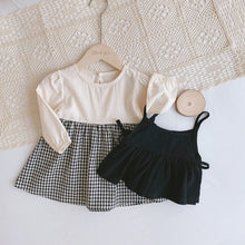 Load image into Gallery viewer, Plaid Baby A-Line Dress Suit

