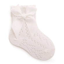 Load image into Gallery viewer, Baby Girl Lace Ruffle Grip Socks
