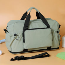 Load image into Gallery viewer, Travel Bag with Large Capacity for Short-Distance Travel, Storage Luggage Bag, Portable Lightweight Crossbody Sports and Fitness Bag for Women, Expandable and Can Be Attached to a Trolley Case
