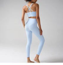 Load image into Gallery viewer, Women's Yoga Set Workout Set 2 Piece High Waist Yoga Leggings Sports Bra Gym Suit Activewear Sports Fitness Set Sports Suit
