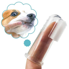 Load image into Gallery viewer, Super Soft Pet Finger Toothbrush Teddy Dog Brush Bad Breath Tartar Teeth Care Tool Dog Cat Cleaning Silicagel Pet Supplies
