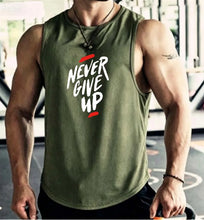 Load image into Gallery viewer, Men's Summer Fitness Muscle Sports Tank Top Breathable Moisture Wicking Loose Sleeveless Quick Dry Training T-Shirt Letter Print
