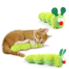 Load image into Gallery viewer, Cat Chew Toys Caterpillar Catnip Molar Toy Silvervine Cat Teaser Interaction Toy Clean Mouth Kitten Toy Pet Supplies Accessories
