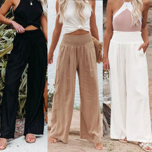 Load image into Gallery viewer, Drawstring Beach Wide Leg Pants
