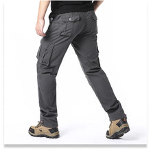 Load image into Gallery viewer, Loose Cotton Tactical Cargo Pants
