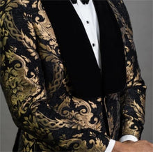 Load image into Gallery viewer, Navy Floral Boys Formal Suit
