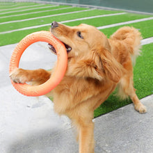 Load image into Gallery viewer, 1pc Orange Dog Toys Pet Flying Disk Training Ring Puller EVA Interactive Training Ring Puller Resistant for Dogs
