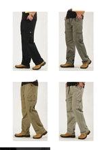 Load image into Gallery viewer, Multi Pocket Casual Cotton Overalls
