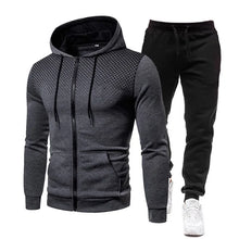 Load image into Gallery viewer, Mens Tracksuits Men's Clothing Men Sets Hoodie Set Zipper Sweatshirt Casual Sport Sweatpants Man Sweat Suit Set Running
