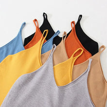 Load image into Gallery viewer, Women Knitted Top Straps Basic Summer Tank Tops For Women 2023 Camisoles T Shirts Women Tops Summer Pulovers Woman Summer Tops

