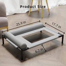 Load image into Gallery viewer, Elevated Pet Bed for Dogs &amp; Cats Durable Breathable Cat Bed with Slope Headrest Washable Pet Bed Cat House for All-Season Use
