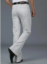 Load image into Gallery viewer, Men's Beige Loose Jeans Fashion Denim Pants For Men Casual Wide Leg Trousers Flared Jeans
