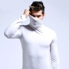 Load image into Gallery viewer, Slim Black Turtleneck Tee Men
