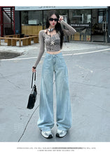 Load image into Gallery viewer, High Waisted Wide Leg Jeans Women Cotton Retro Denim Y2k Loose Fashion Design Sense Pant Streetwear Baggy Straight Trouser Woman
