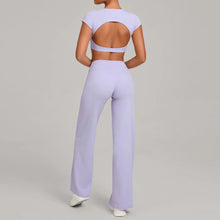 Load image into Gallery viewer, 2PCS Yoga Set Women Yoga Pant Workout Tracksuit Sportswear Gym High Waist Straight Leg Bottoms Fitness Bta Sports Suit XP01
