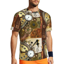 Load image into Gallery viewer, Gym T Shirt For Men Steampunk Design T-Shirts Fashion Wonderful Clockwork Vintage Summer Tees O Neck Streetwear Design Tops
