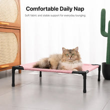 Load image into Gallery viewer, Pet Camping Bed Elevated Bed for Dogs Folding Puppy Camping Bed Cat House Portable Removable Washable Puppy Beds Dog Hammock
