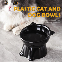 Load image into Gallery viewer, Cat Bowl Pet Accessories Ceramic Diagonal High Feet Cute Protection Cervical Spine Dog Bowl Drink Water Bowl Pet Supplies
