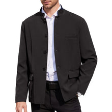 Load image into Gallery viewer, Men’s Lightweight Stand-Collar Casual Blazer
