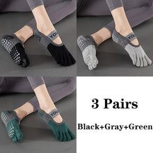 Load image into Gallery viewer, Grip Toe Yoga Socks Set
