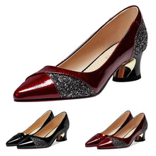 Load image into Gallery viewer, Fashion High Heels PUmps High Quality Women Elegant Sexy Medium Heels Pointed Toe Shoes Comfort Casual Single Shoes
