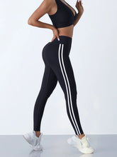 Load image into Gallery viewer, Yoga Leggings Women Striped Slim Sports Pants High Waist Hip Liftting Casul Tights Workout Running Stretchy  Gym Leggings

